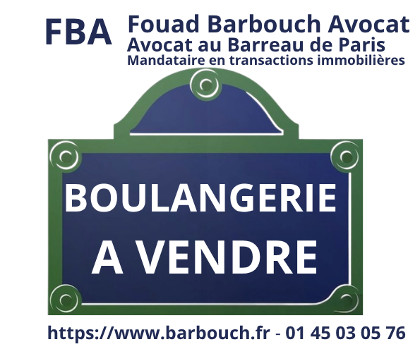BOULANGERIE A VENDRE